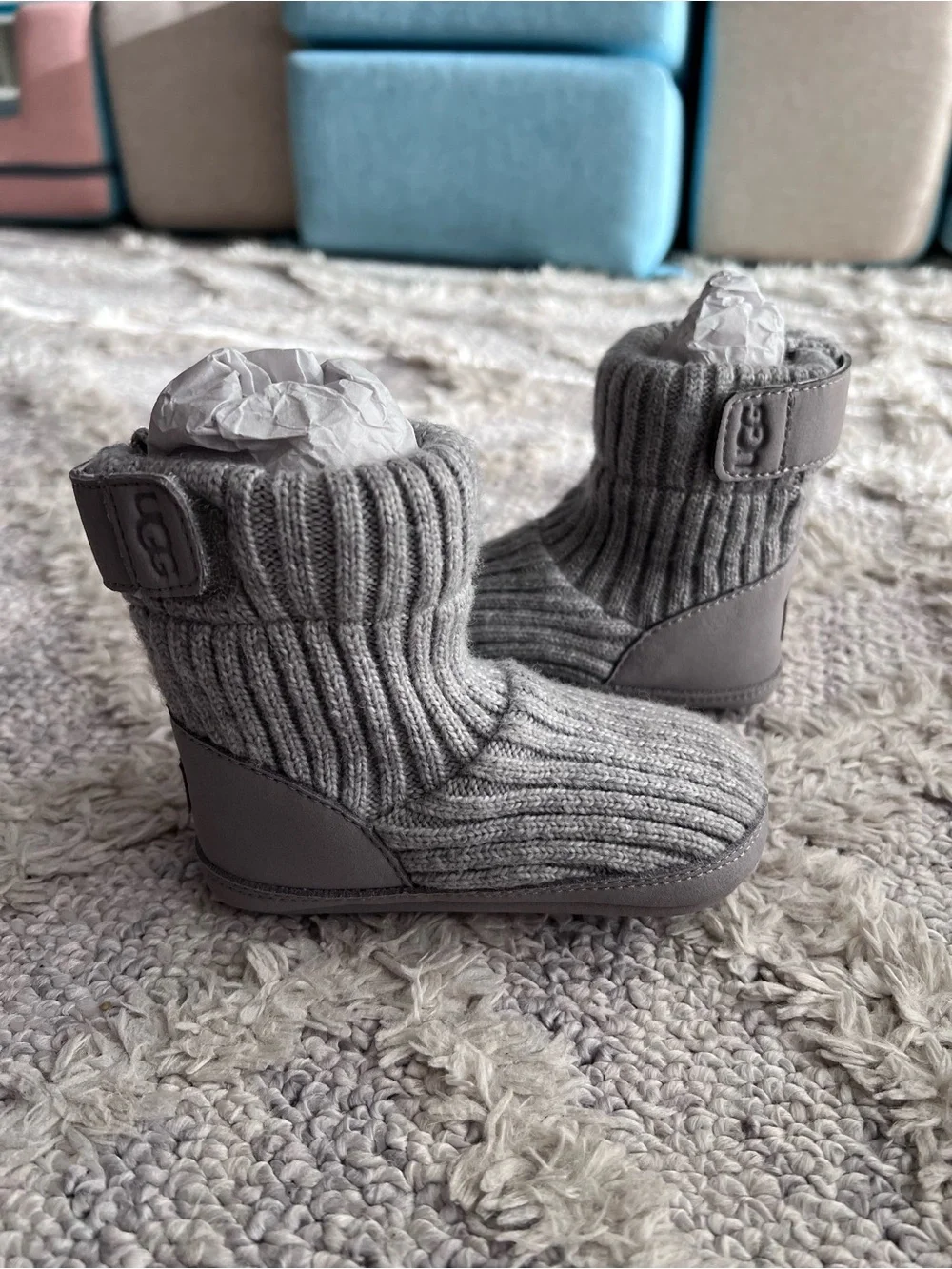 UGG Baby Skylar Booties in grey